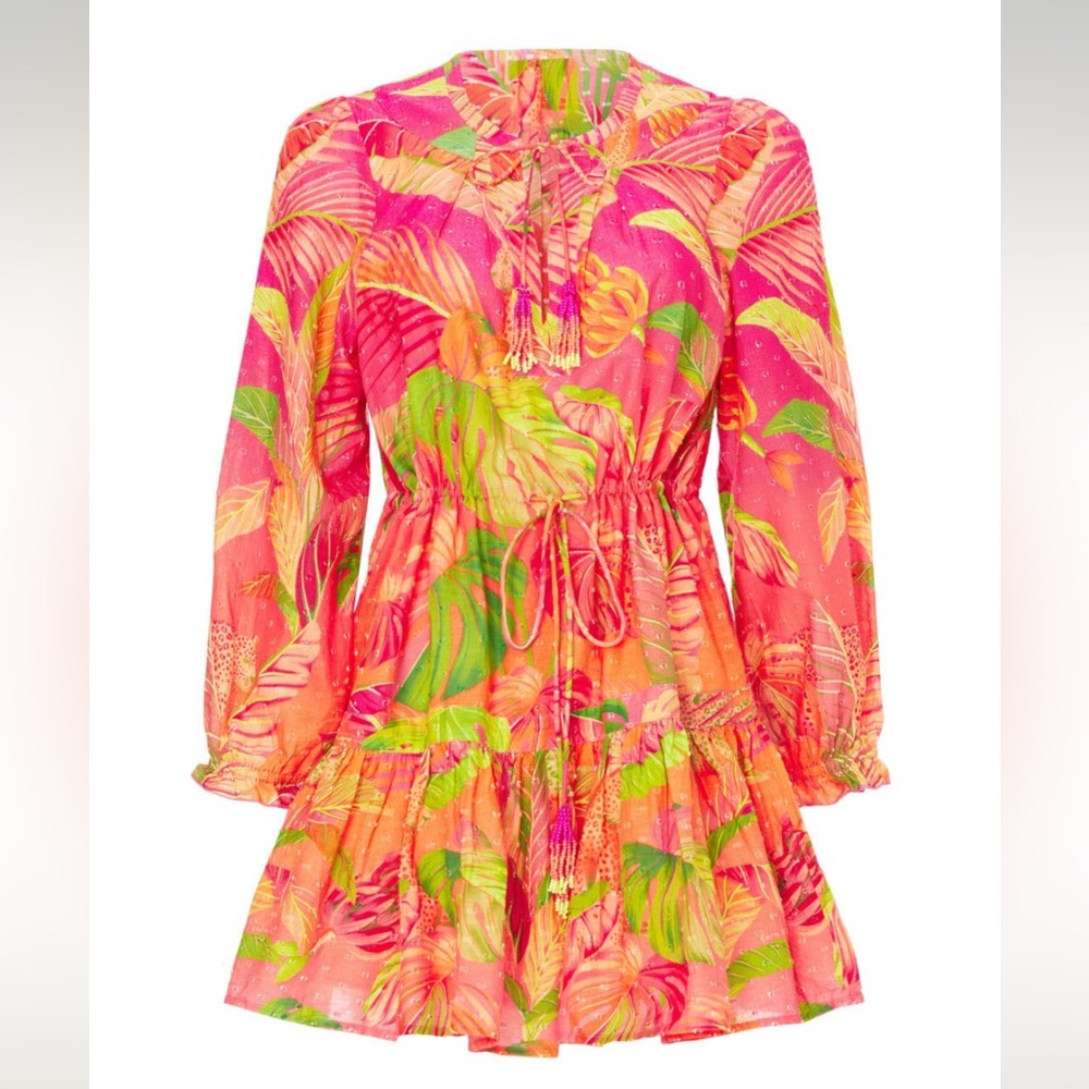 Farm Rio Ombre Forest Mini Dress | Size Small